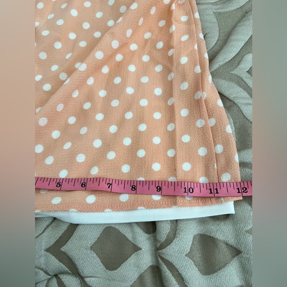 Sage The Label Diamonds & Pearls Overall Jumpsuit Blush Pink Polka Dot Wide Leg - Picture 7 of 15